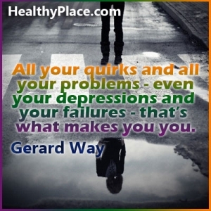 Citát o depresii - Všetky vaše vtípky a všetky vaše problémy - dokonca aj vaše depresie a zlyhania - to je to, čo vás robí.