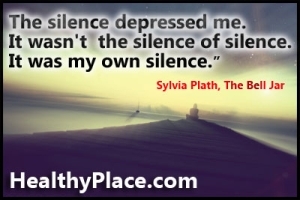 „Ticho ma deprimovalo. Nebolo to ticho ticha. Bolo to moje vlastné ticho. “Citácia o pocitoch depresie - Ticho ma deprimovalo. Nebolo to ticho ticha. Bolo to moje vlastné ticho.
